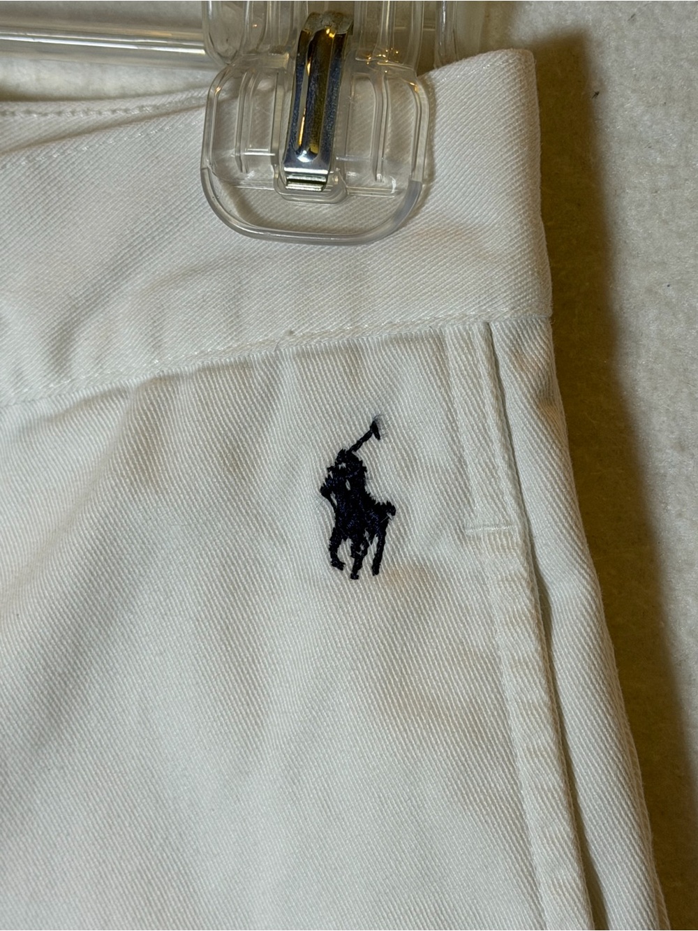 VTG Ralph Lauren Sport White Cropped Capri Pants Wide Leg Twill Women’s 8 - Picture 4 of 5